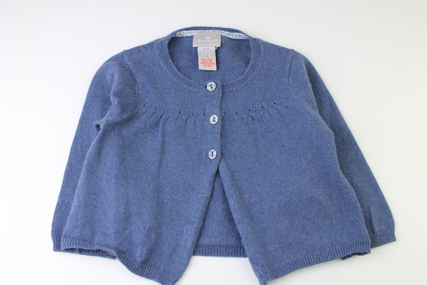 Sweater GILET Cyrillus Blue - Size 12 months