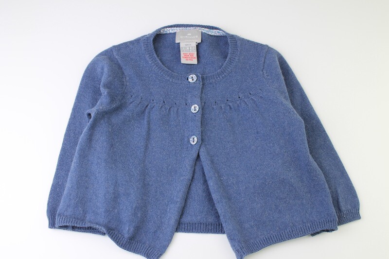 Sweater GILET Cyrillus Blue - Size 12 months