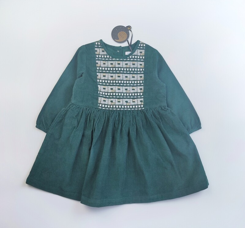Dress Boutchou Green - Size 12 months