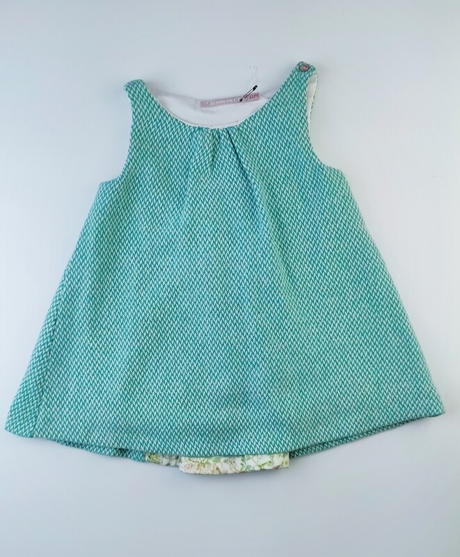 Dress Je suis en CP Green - Size 12 months