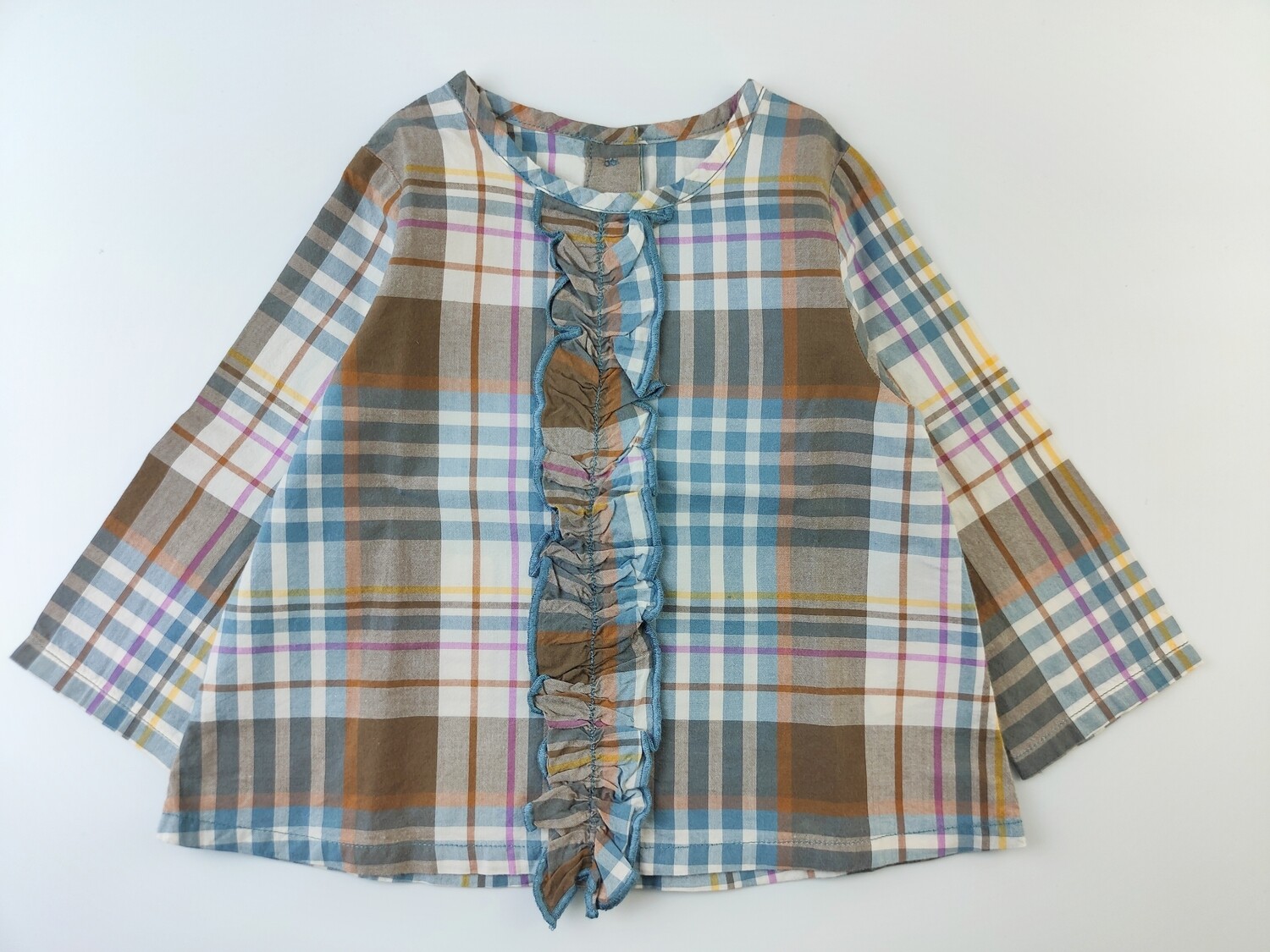 Top BLOUSE Petit Bateau Blue - Size 12 months