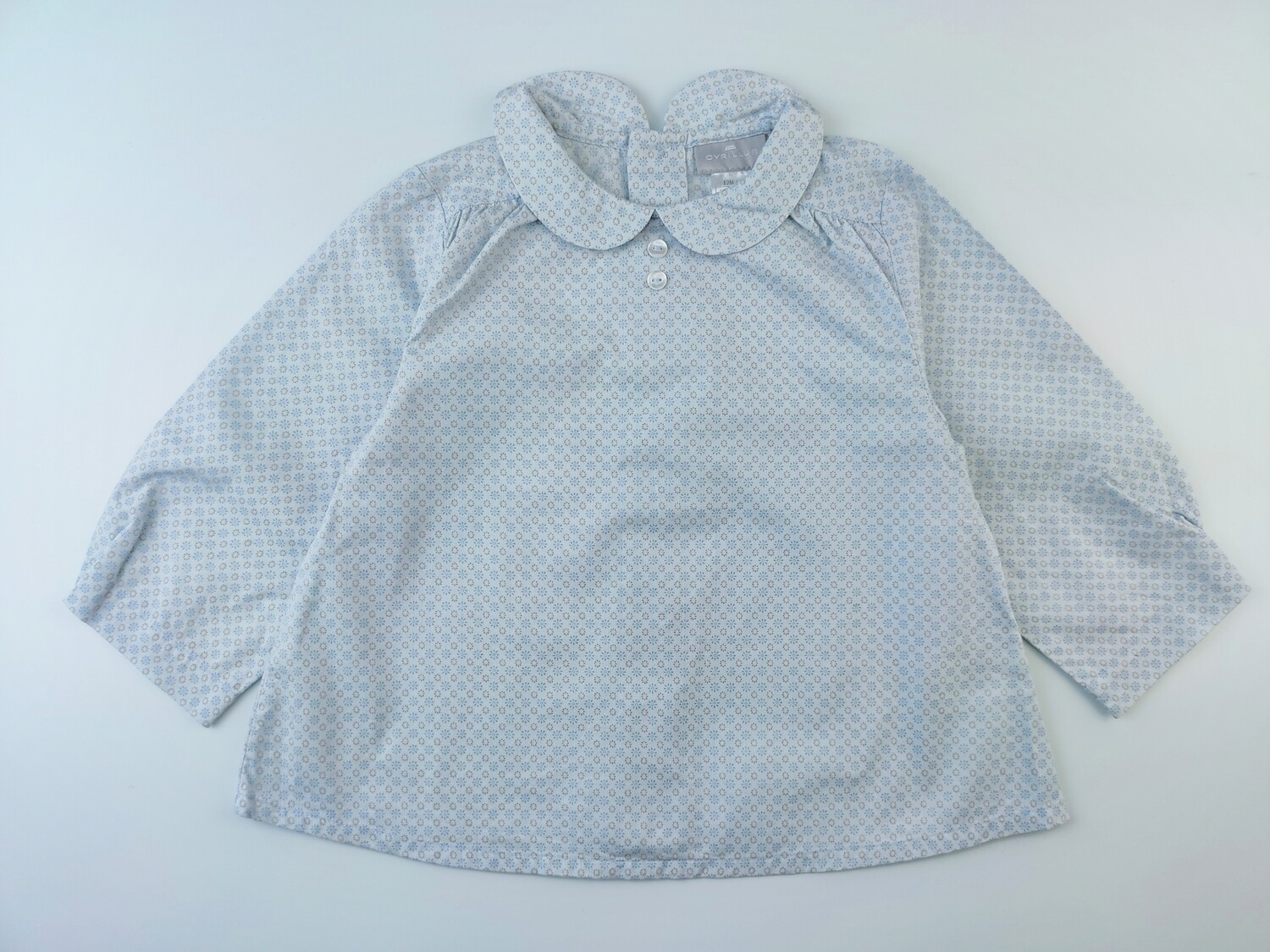 Blouse Cyrillus Blue - Size 12 months