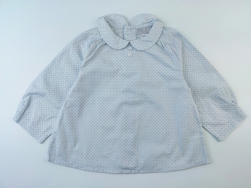 Blouse Cyrillus Blue - Size 12 months