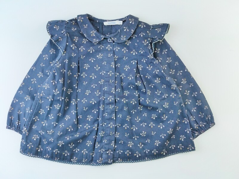 Blouse Bout&#39;chou Blue - Size 12 months