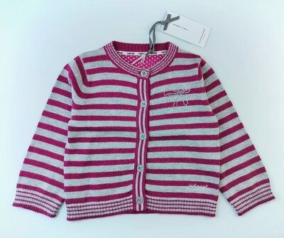 Sweater GILET Naf Naf Grey - Size 12 months