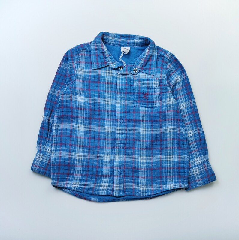 Shirt Petit Bateau Blue - Size 4 years