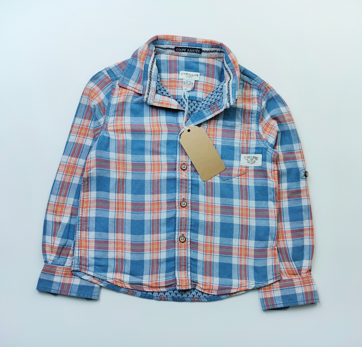 Shirt Cyrillus Orange - Size 4 years