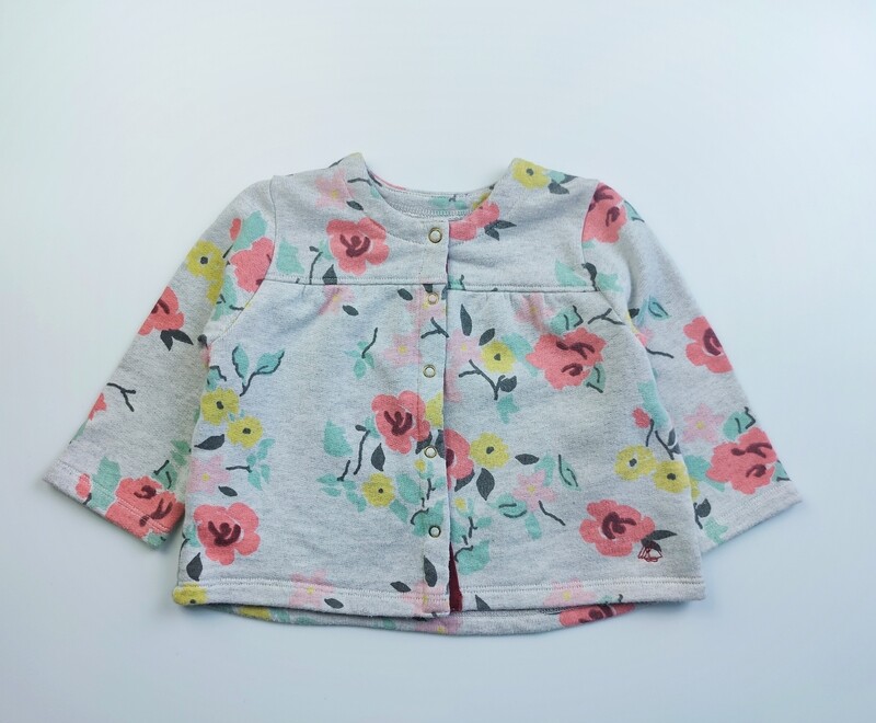 Vest Petit Bateau Grey - Size 12 months