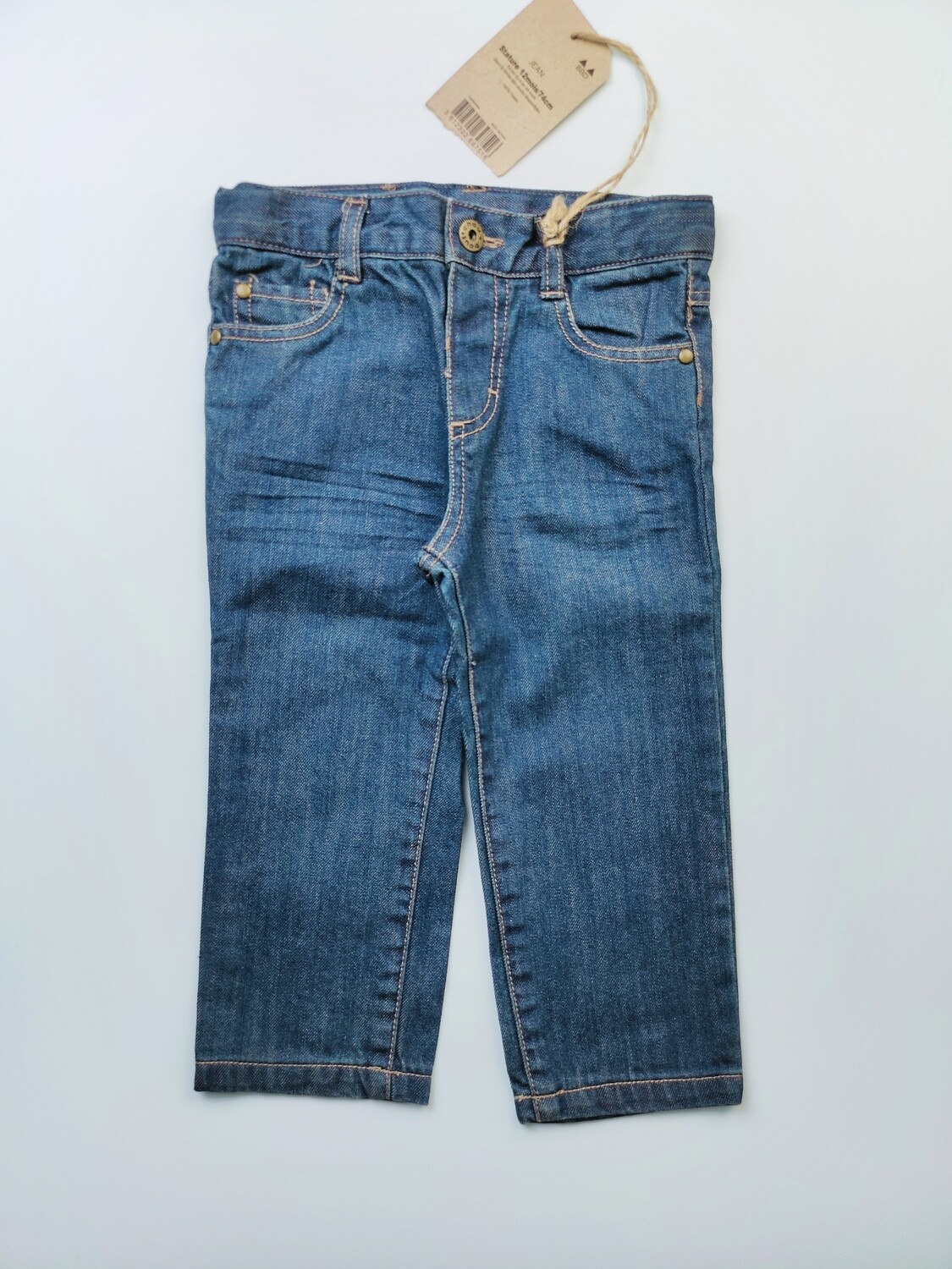 Pants JEAN Boutchou Blue - Size 12 months