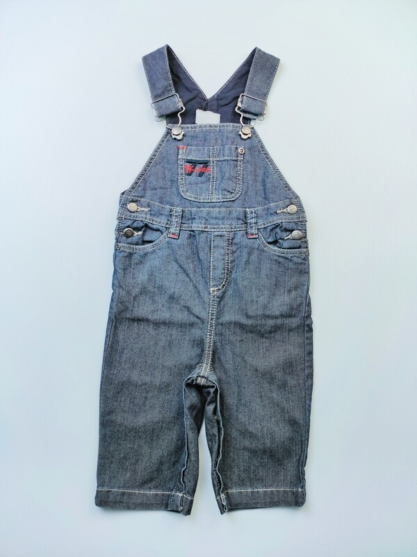 Dungarees Cyrillus Blue - Size 12 months