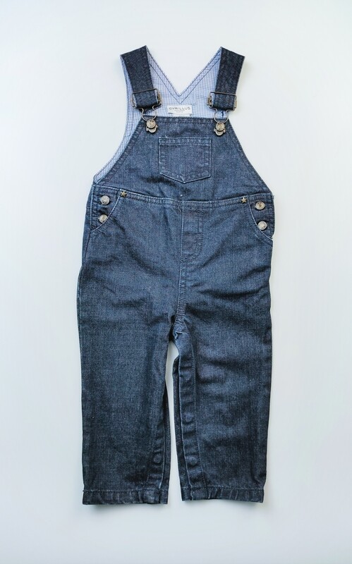 Dungarees Cyrillus Blue - Size 12 months