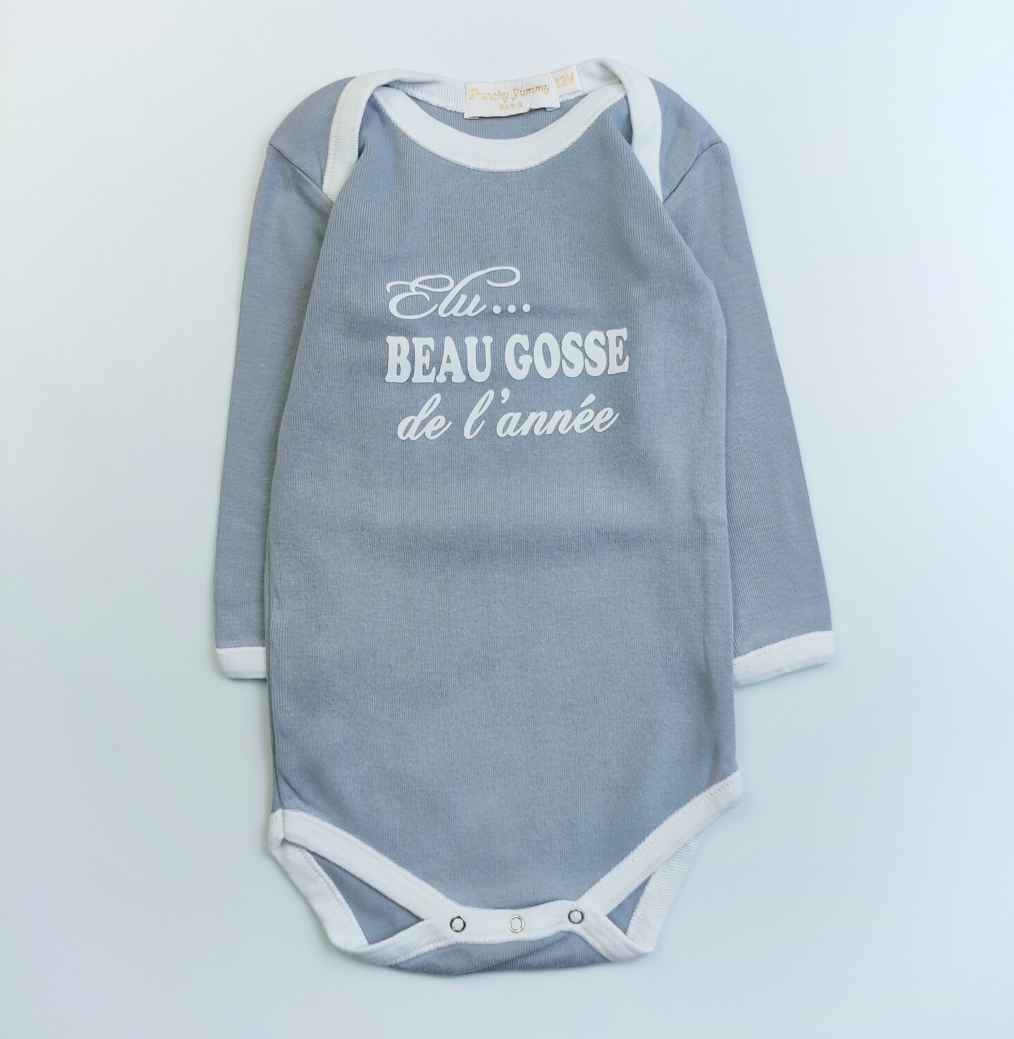 Bodysuit Frenchy Yummy Grey - Size 12 months