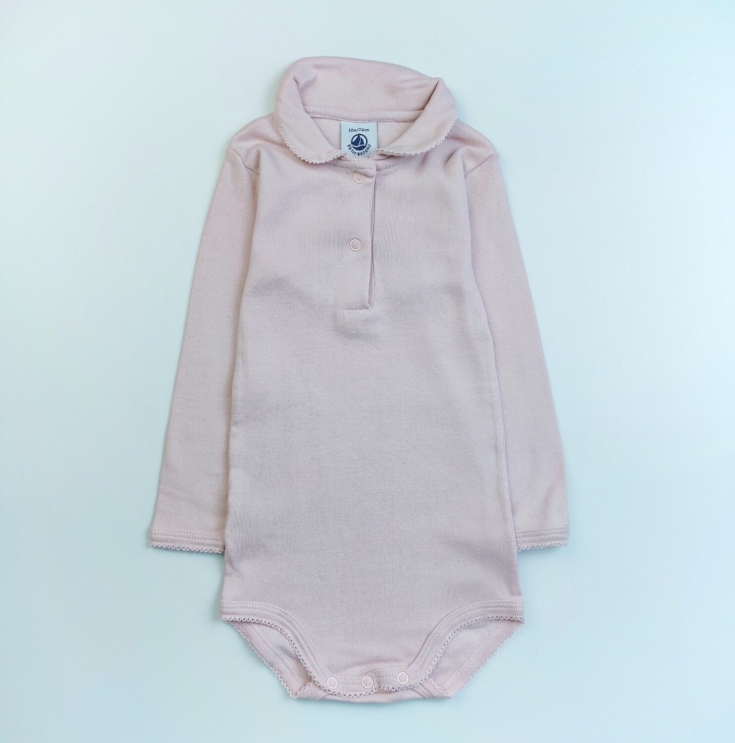 Bodysuit Petit Bateau Pink - Size 12 months