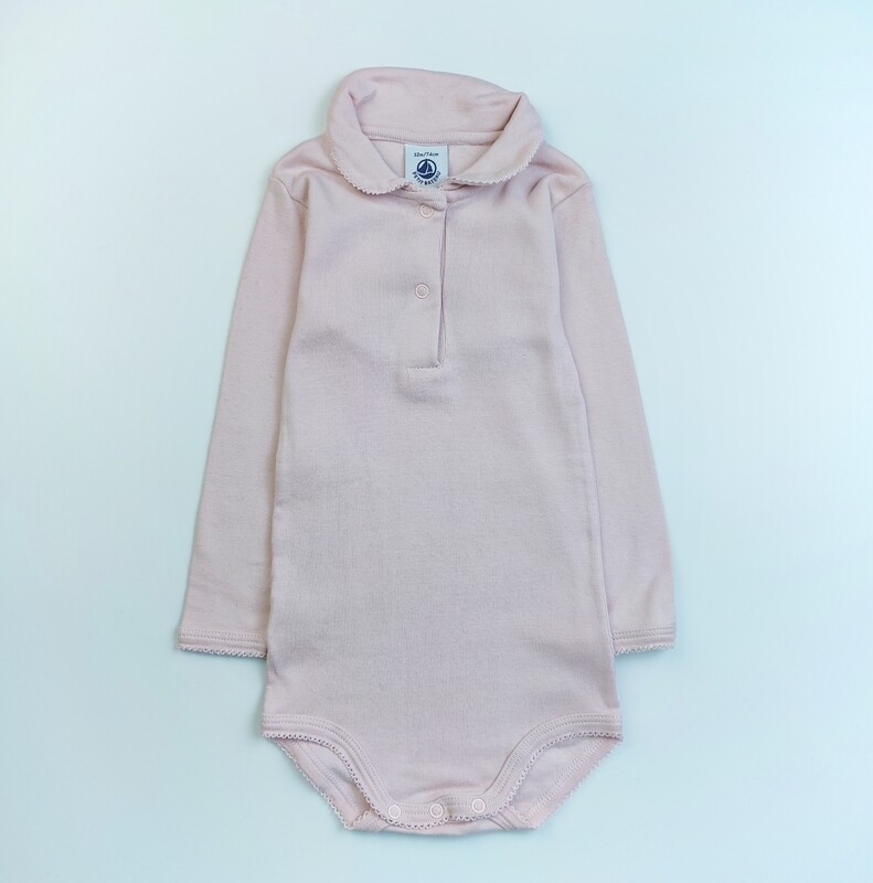 Bodysuit Petit Bateau Pink - Size 12 months