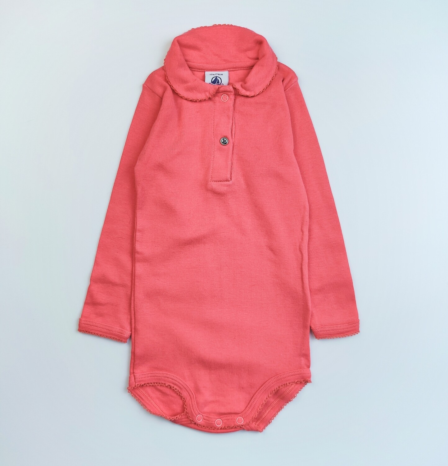 Bodysuit Petit Bateau Pink - Size 12 months