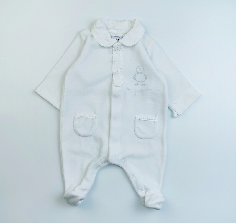 Pyjamas Petit Bateau White - Size Birth