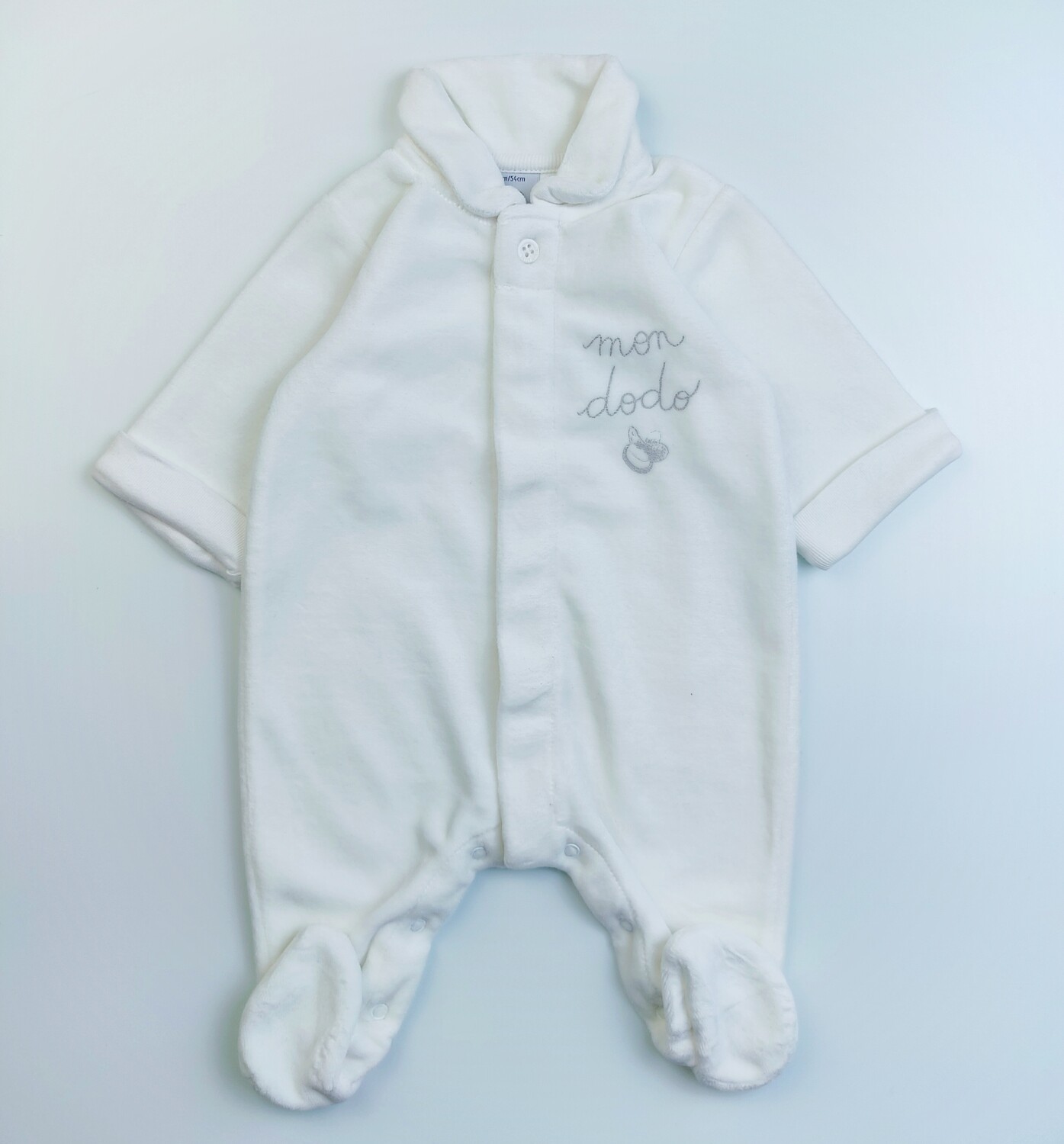 Pyjamas Petit Bateau White - Size 1 month