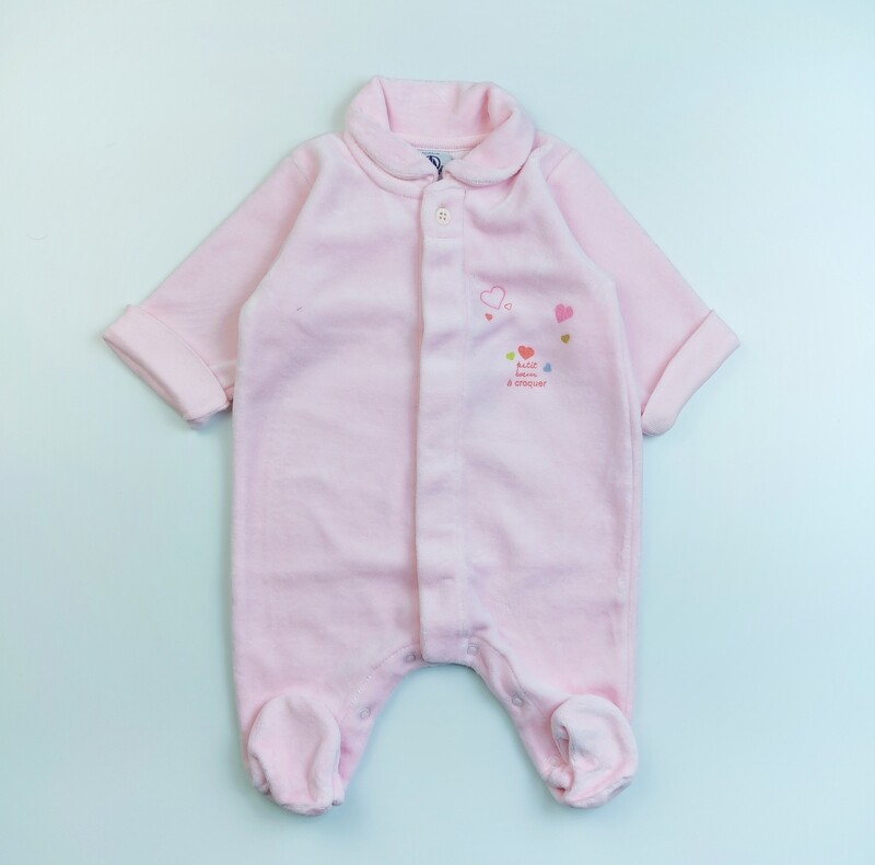 Pyjamas Petit Bateau Pink - Size 1 month