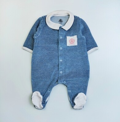 Pyjamas Petit Bateau Blue - Size 1 month