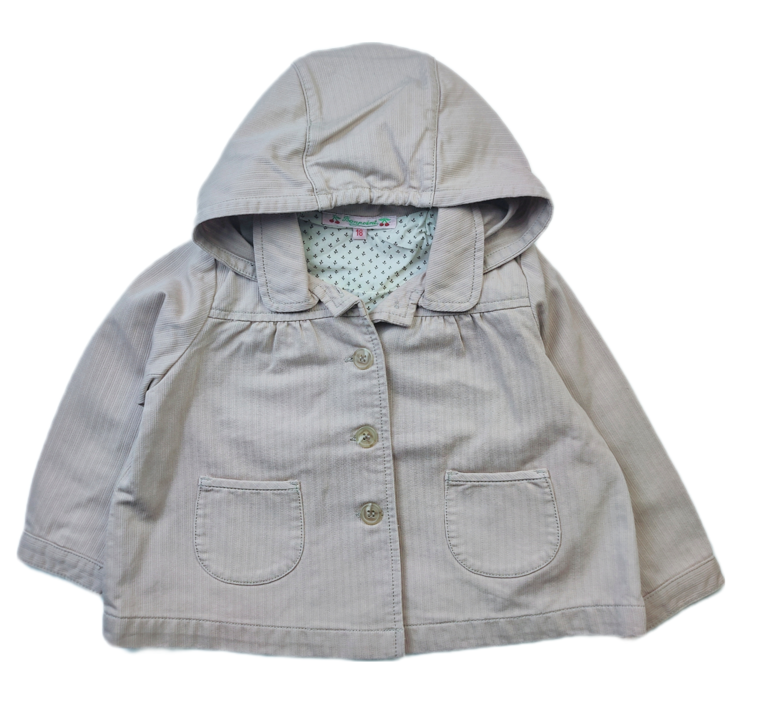 Coat Bonpoint Beige - Size 18 months