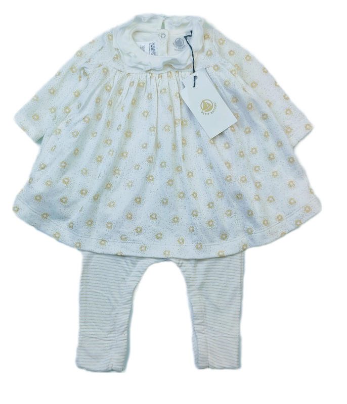 Dress Petit Bateau White - Size 6 months