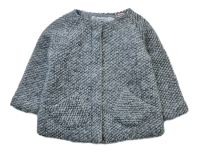 Manteau Zara Gris - Taille 9 mois