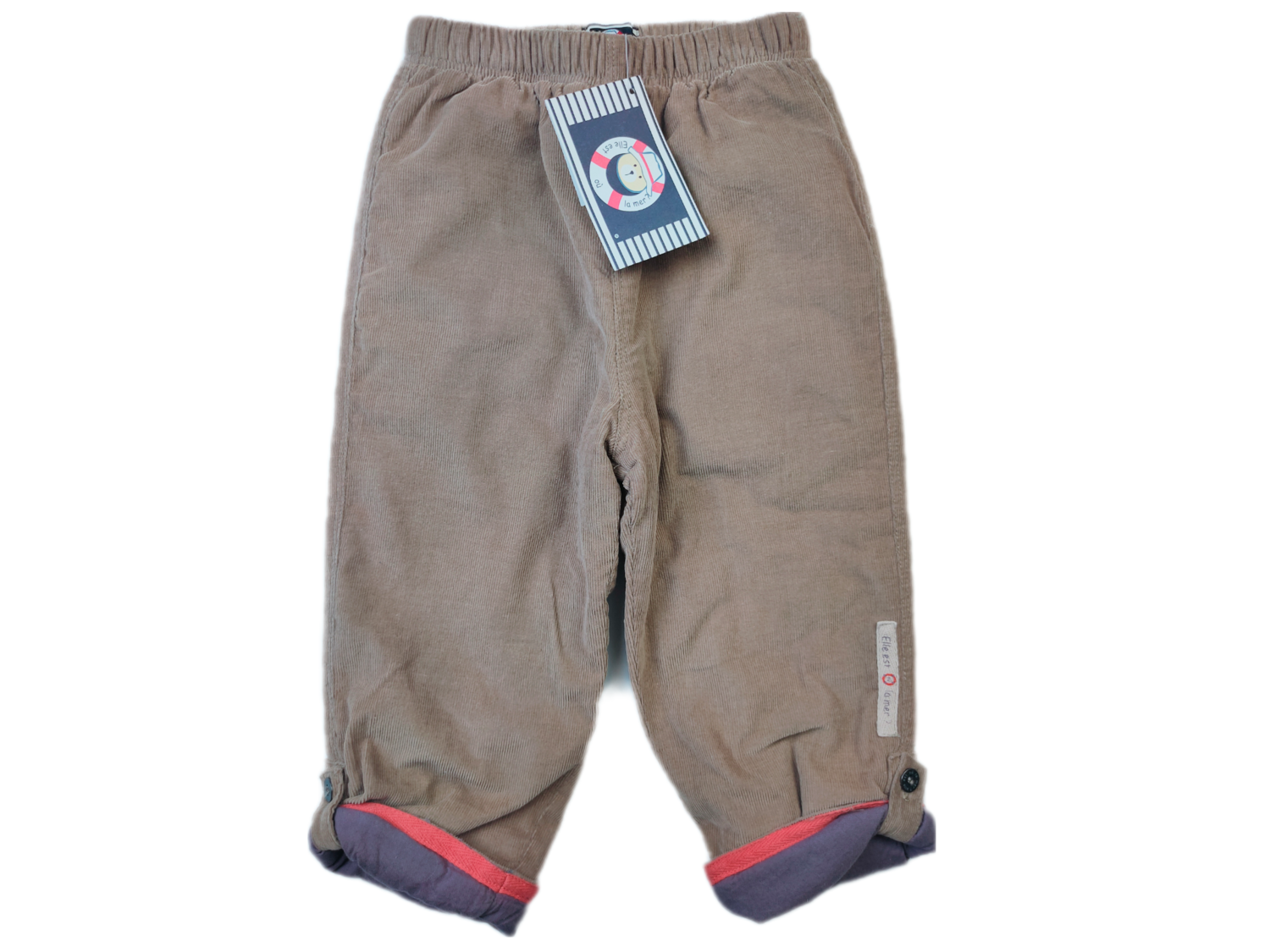 Pants Elle est où la mer Brown - Size 2 years