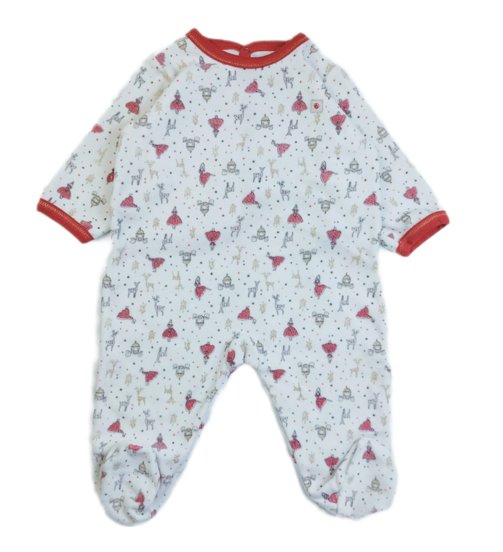 Pyjamas Petit Bateau White - Size 6 months