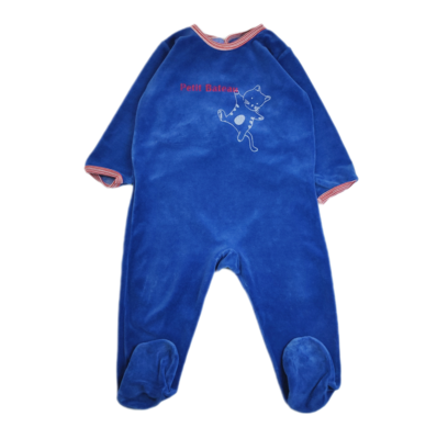 Pyjamas Petit Bateau Blue - Size 18 months
