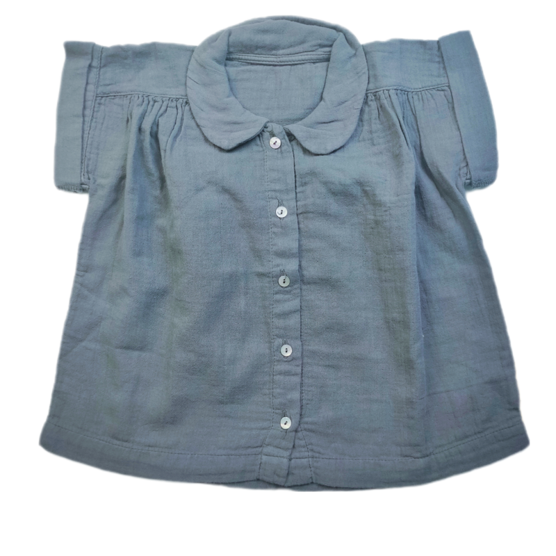 Chemise Poudre organic Gris - Taille 2 ans