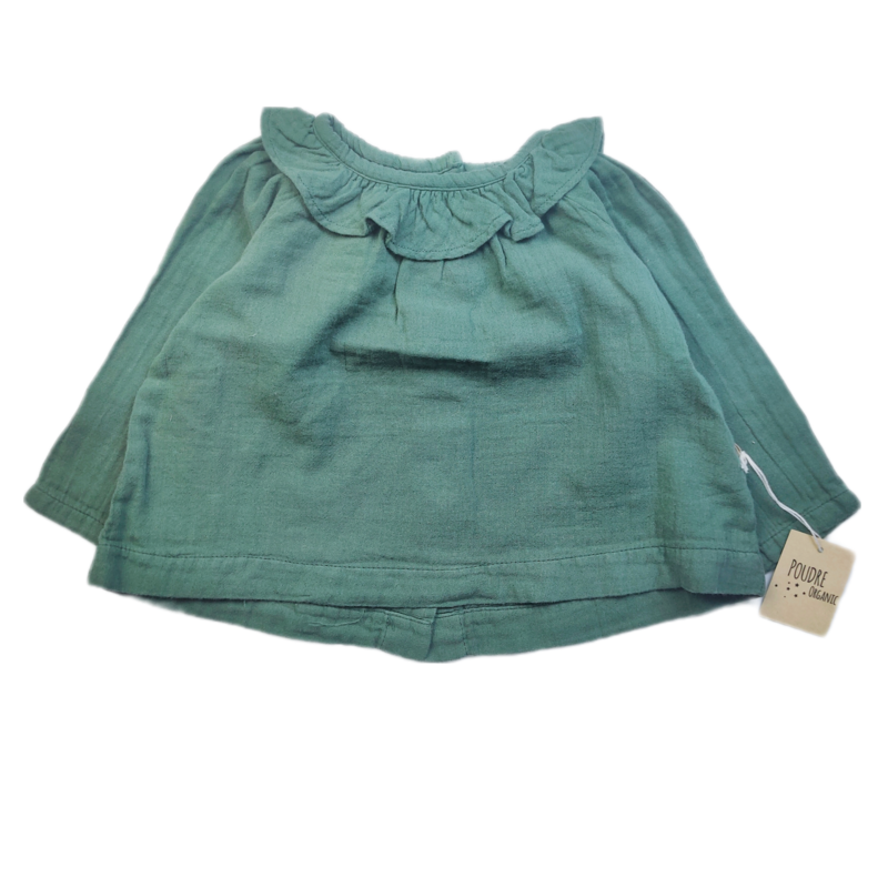 Blouse Poudre organic Green - Size 3 months
