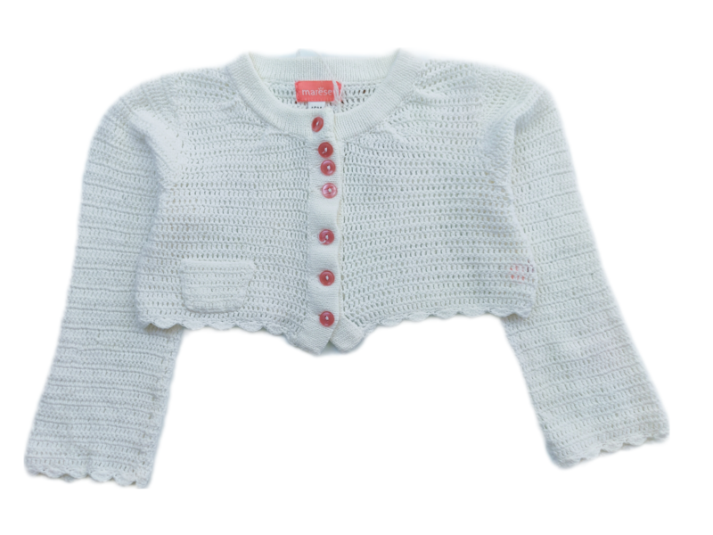 Sweater GILET Marese White - Size 18 months