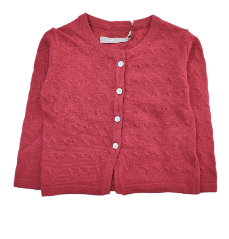 Vest Je suis en CP Red - Size 18 months