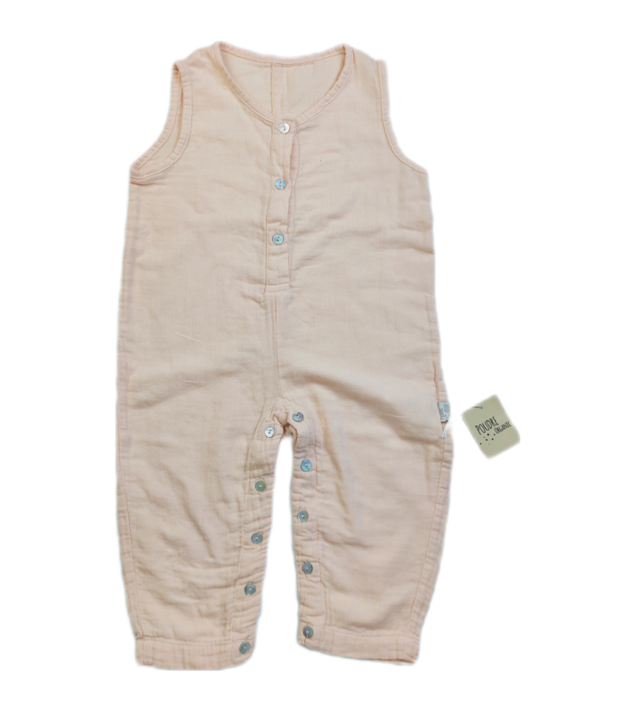 Dungarees Poudre organic Pink - Size 18 months