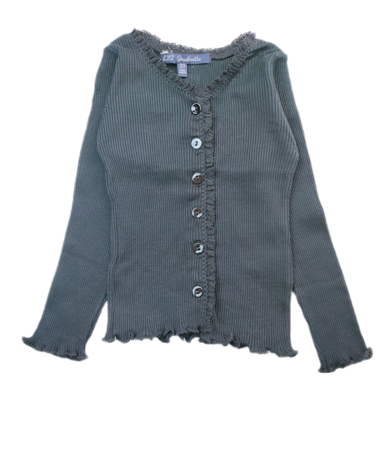 Vest Lili Gaufrette Black - Size 2 years
