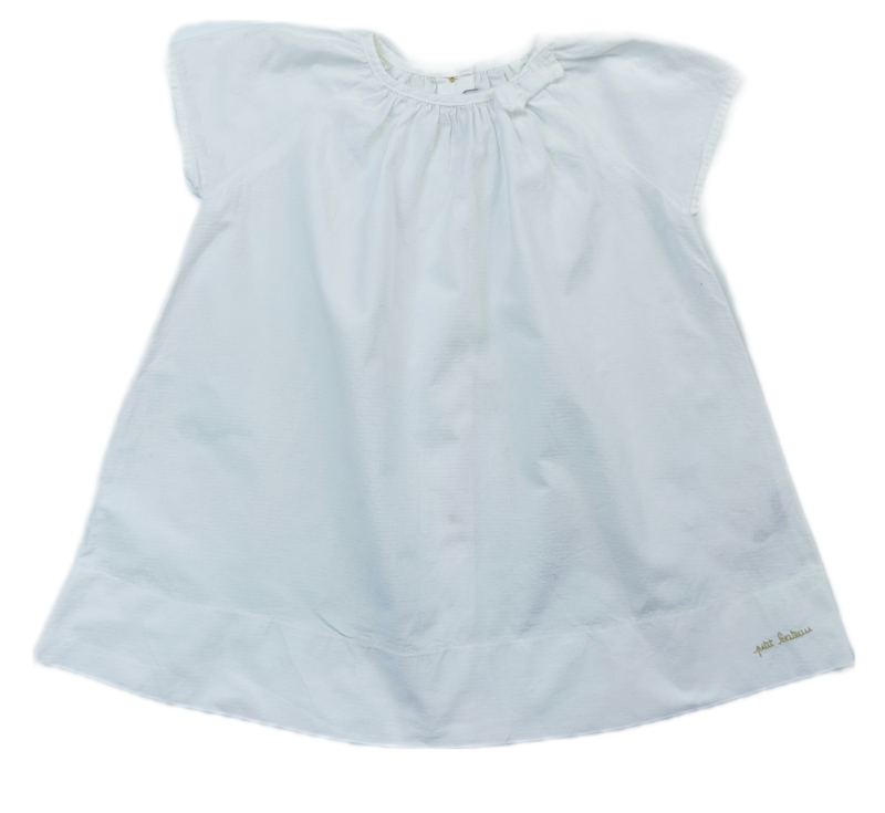 Dress Petit Bateau White - Size 18 months