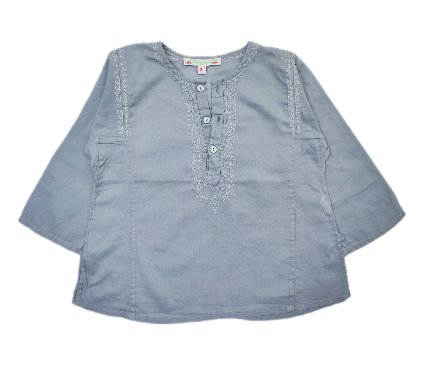 Blouse Bonpoint Grey - Size 2 years