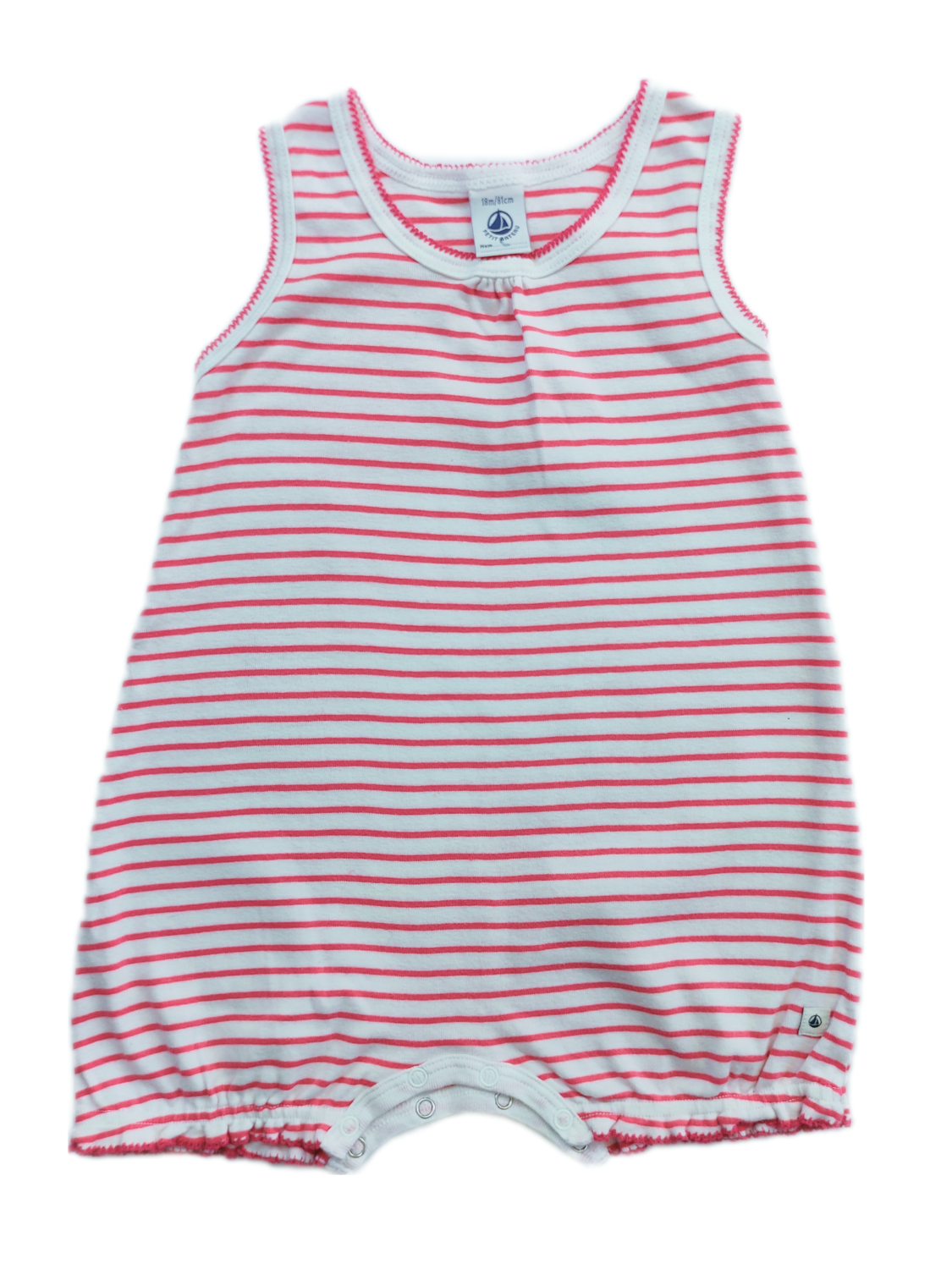 Baby Romper petit bateau Pink - Size 18 months