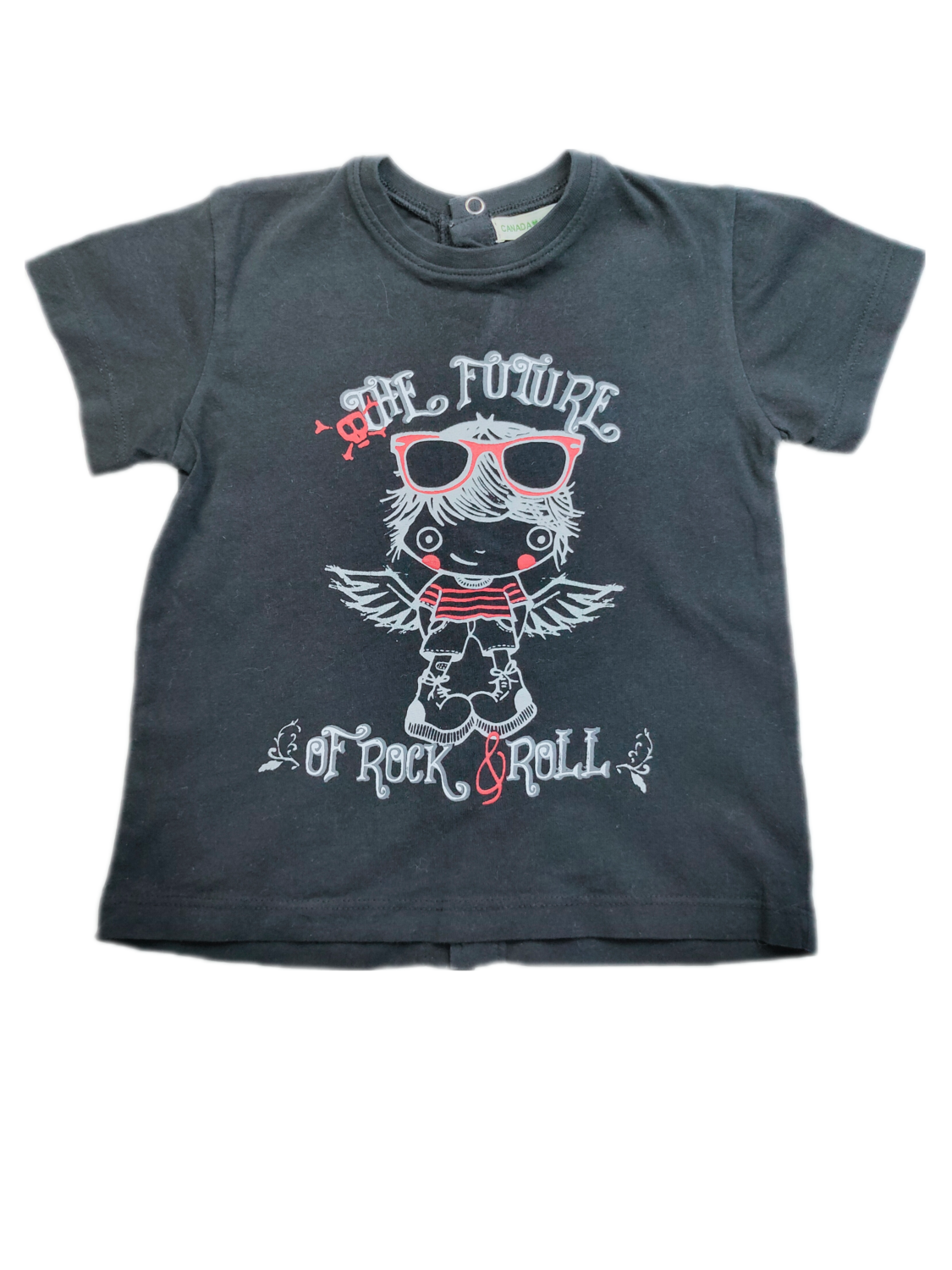T-Shirt Canada House Black - Size 2 years