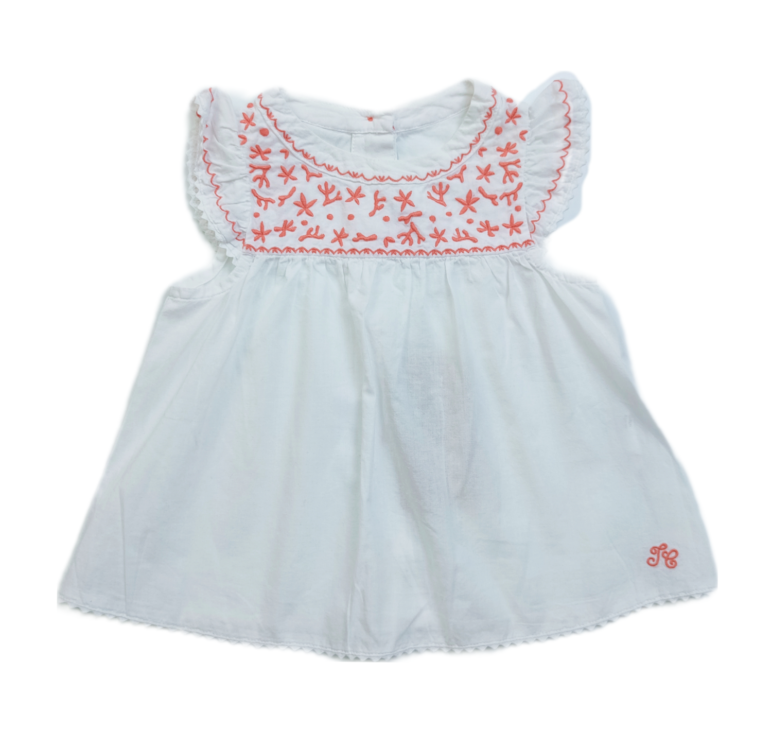 Blouse Tartine et chocolat White - Size 18 months