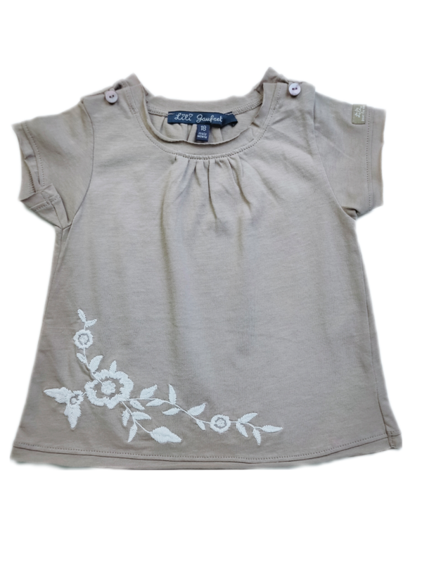 T-Shirt Lili Gaufrette Brown - Size 18 months