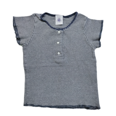 T-Shirt Petit Bateau Blue - Size 18 months