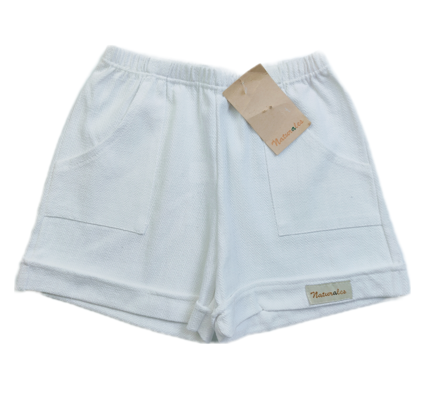 Shorts Naturales White - Size 2 years