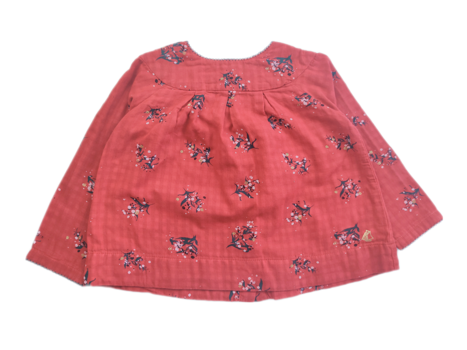 Blouse Petit Bateau Red - Size 2 years