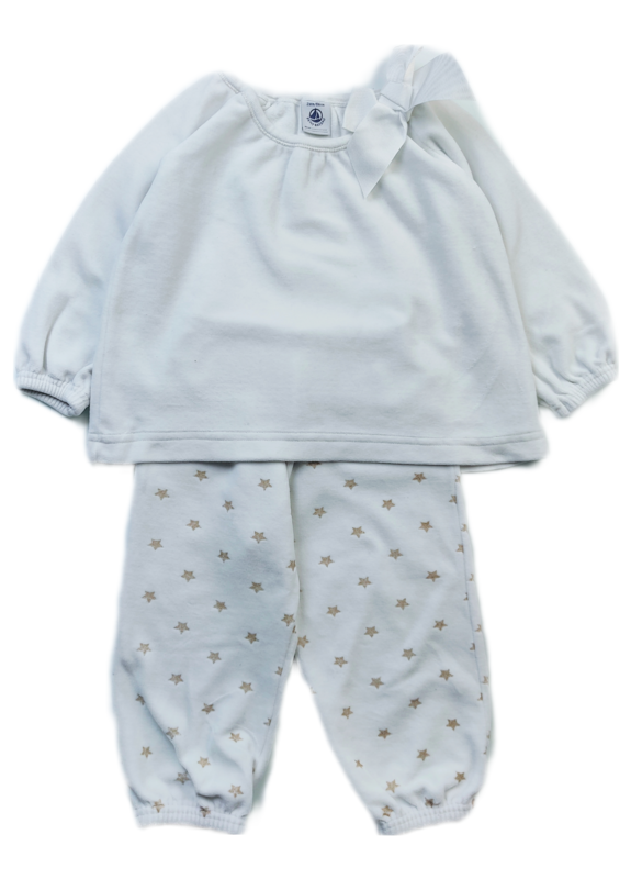 Pyjamas Petit Bateau White - Size 2 years