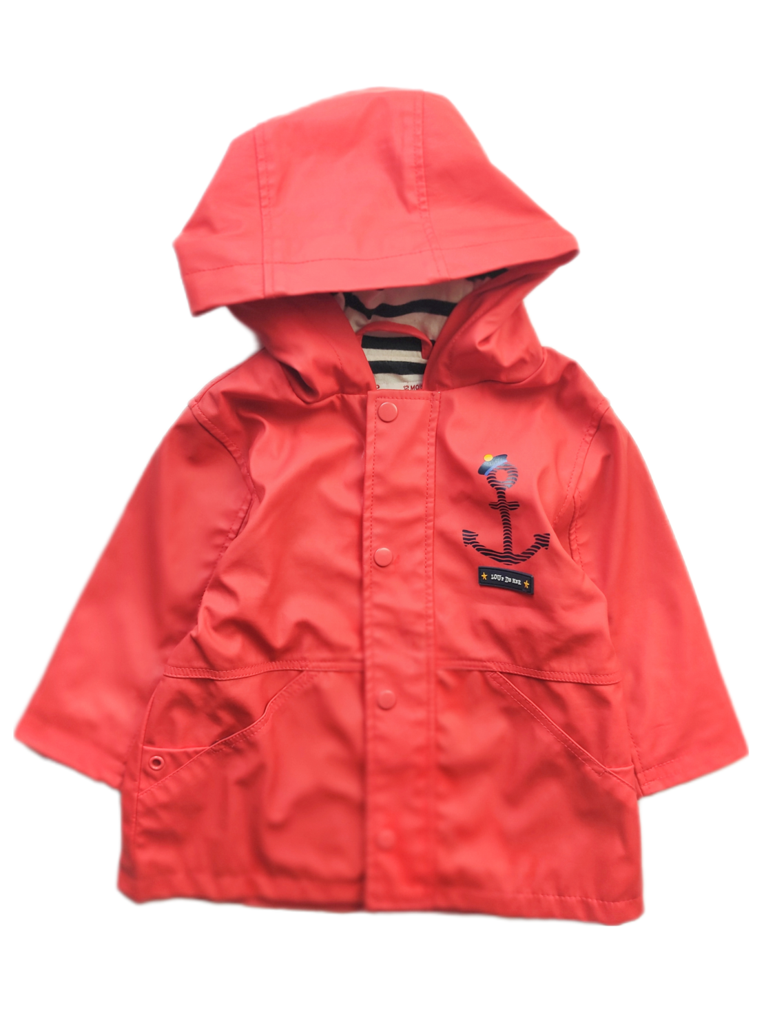 Coat IMPERMÉABLE DPAM Red - Size 12 months