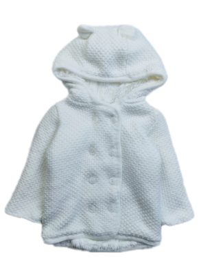Coat Absorba White - Size 12 months