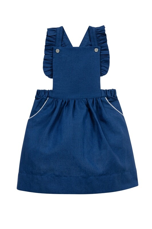Dress Le Papa de Jojo Blue - Size 3 years