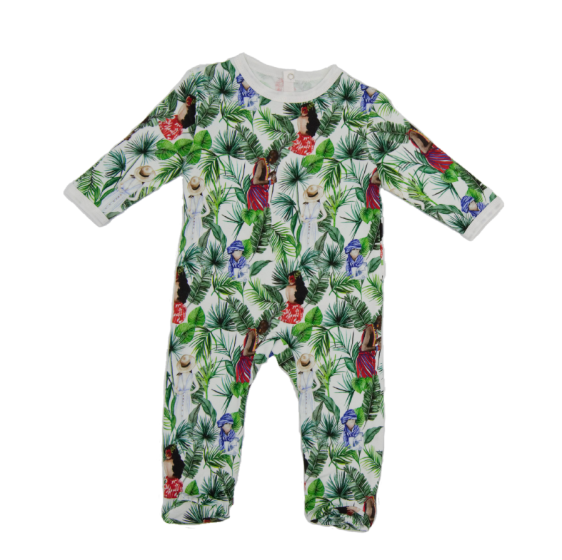 Pyjamas Change ma Couche Green - Size 6 months