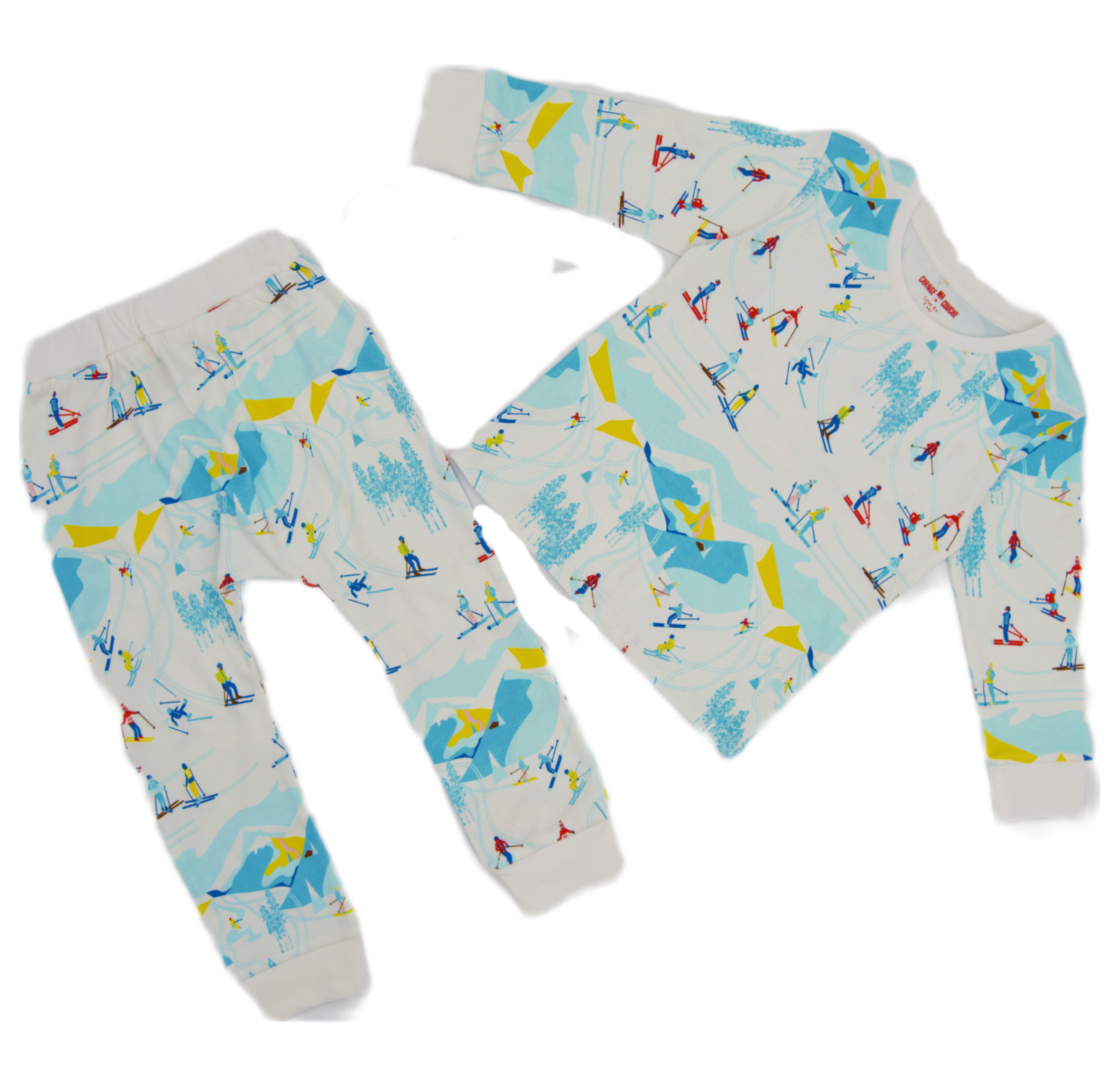 Pyjamas Change ma Couche Blue - Size 4 years